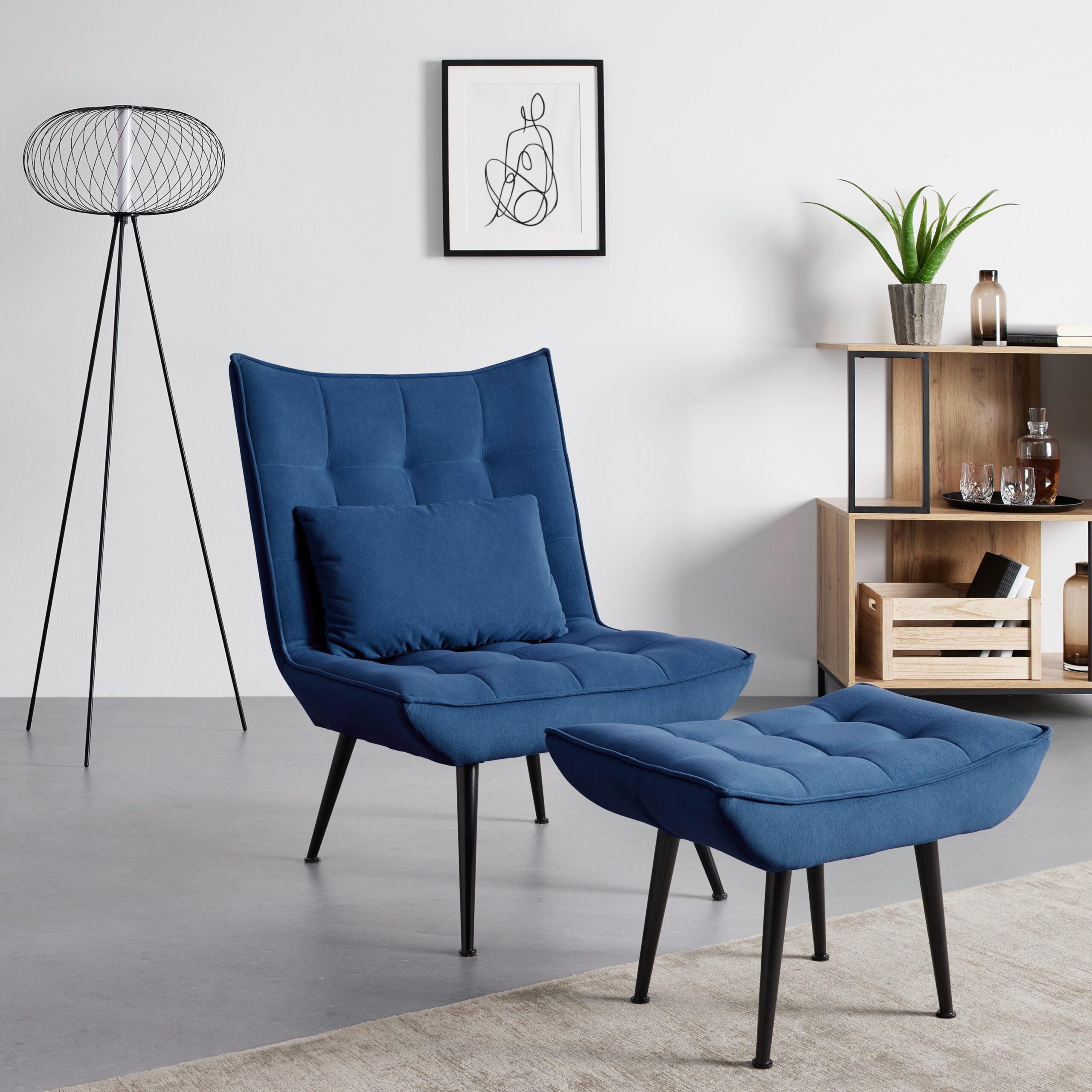 Sessel in Blau online bestellen